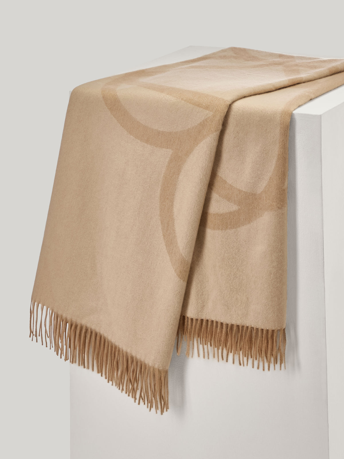 Motif Cashmere Blanket